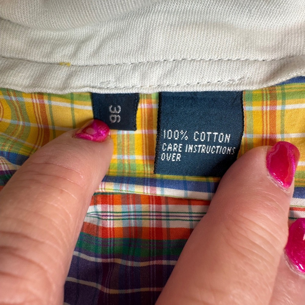 Polo Ralph Lauren Mens Multi Color Plaid Madras Shorts Size 36 Preppy READ - Picture 4 of 9